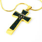 Aiton Scottish Clan Tartan Cross Necklace - kittentee