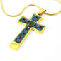 Anderson Scottish Clan Tartan Cross Necklace - kittentee