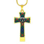 Aiton Ancient Scottish Clan Tartan Cross Necklace - kittentee