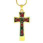 Anderson Of Arbrake Scottish Clan Tartan Cross Necklace - kittentee