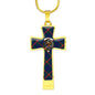 Agnew Scottish Clan Tartan Cross Necklace - kittentee