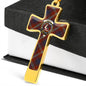 Ainslie Ancient Scottish Clan Tartan Cross Necklace - kittentee
