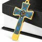 Agnew Ancient Scottish Clan Tartan Cross Necklace - kittentee