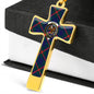 Agnew Scottish Clan Tartan Cross Necklace - kittentee