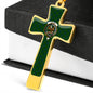 Agnew Hunting Scottish Clan Tartan Cross Necklace - kittentee