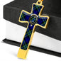 Arbuthnot Scottish Clan Tartan Cross Necklace - kittentee