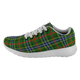 Bisset Pattern Scottish Clan Tartan Sneakers Blue For Men & Women - kittentee