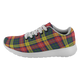Buchanan Modern Scottish Clan Tartan Sneakers Blue For Men & Women