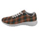 Ainslie Scottish Clan Tartan Sneakers Blue For Men & Women - kittentee