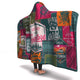 Camping Patchwork Mountain Road Hooded Blanket - kittentee