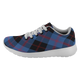 Angus Modern Scottish Clan Tartan Sneakers Blue For Men & Women - kittentee