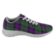 Armstrong Modern Scottish Clan Tartan Sneakers Blue For Men & Women - kittentee