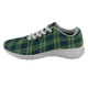 Blackadder Scottish Clan Tartan Sneakers Blue For Men & Women - kittentee