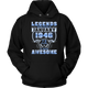 Legends Were Born In January 1946 Birthday Hoodie