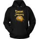 Queens Are Born In January Birthday Hoodie for Black Women