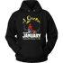 A Queen Was Born In January Birthday Hoodie
