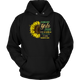 January Girls 2000 Are Sunshine Mixed Hurricane Sunflower Birthday Hoodie