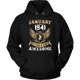 Awesome January 1941 Birthday Hoodie - kittentee