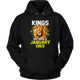 Kings are Born In January 1969 Lion Hoodie