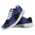 Angus Modern Scottish Clan Tartan Sneakers Blue For Men & Women