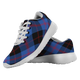 Angus Modern Scottish Clan Tartan Sneakers Blue For Men & Women - kittentee