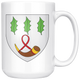 Arms Of Burnett Of Leys Coffee Mug - Size 15oz
