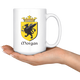 Morgan Family Crest Irish Coat of Arms Coffee Mug - Size 15oz