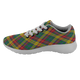 Buchanan Scottish Clan Tartan Sneakers Blue For Men & Women