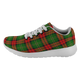 Blackstock Scottish Clan Tartan Sneakers Blue For Men & Women - kittentee