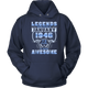 Legends Were Born In January 1946 Birthday Hoodie