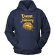 Queens Are Born In January Birthday Hoodie for Black Women