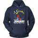 A Queen Was Born In January Birthday Hoodie - kittentee