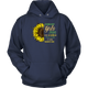January Girls 2000 Are Sunshine Mixed Hurricane Sunflower Birthday Hoodie