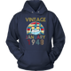 January Vintage 1948 Year Old Shark Lover Birthday Hoodie