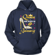 Women Queens Are Born In January Hoodie
