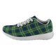 Blackadder Scottish Clan Tartan Sneakers Blue For Men & Women - kittentee