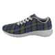 Baird Modern Scottish Clan Tartan Sneakers Blue For Men & Women - kittentee