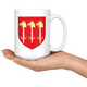 Arms Of Clan Skene Of Skene Coffee Mug - Size 15oz