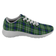 Blackadder Scottish Clan Tartan Sneakers Blue For Men & Women - kittentee