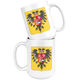 Arms Of Charles VI, Holy Roman Emperor-Shield Coffee Mug - Size 15oz