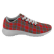 Binning Scottish Clan Tartan Sneakers Blue For Men & Women - kittentee