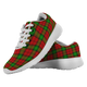 Auchinleck Scottish Clan Tartan Sneakers Blue For Men & Women - kittentee