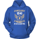 Awesome January 1941 Birthday Hoodie - kittentee