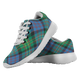 Bowie Ancient Scottish Clan Tartan Sneakers Blue For Men & Women