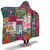 Camping Patchwork Mountain Road Hooded Blanket - kittentee