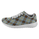 Bell Scottish Clan Tartan Sneakers Blue For Men & Women - kittentee