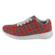 Binning Scottish Clan Tartan Sneakers Blue For Men & Women - kittentee