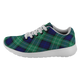 Abercrombie Scottish Clan Tartan Sneakers Blue For Men & Women - kittentee
