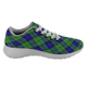 Armstrong Scottish Clan Tartan Sneakers Blue For Men & Women - kittentee