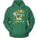 Women Queens Are Born In January Hoodie